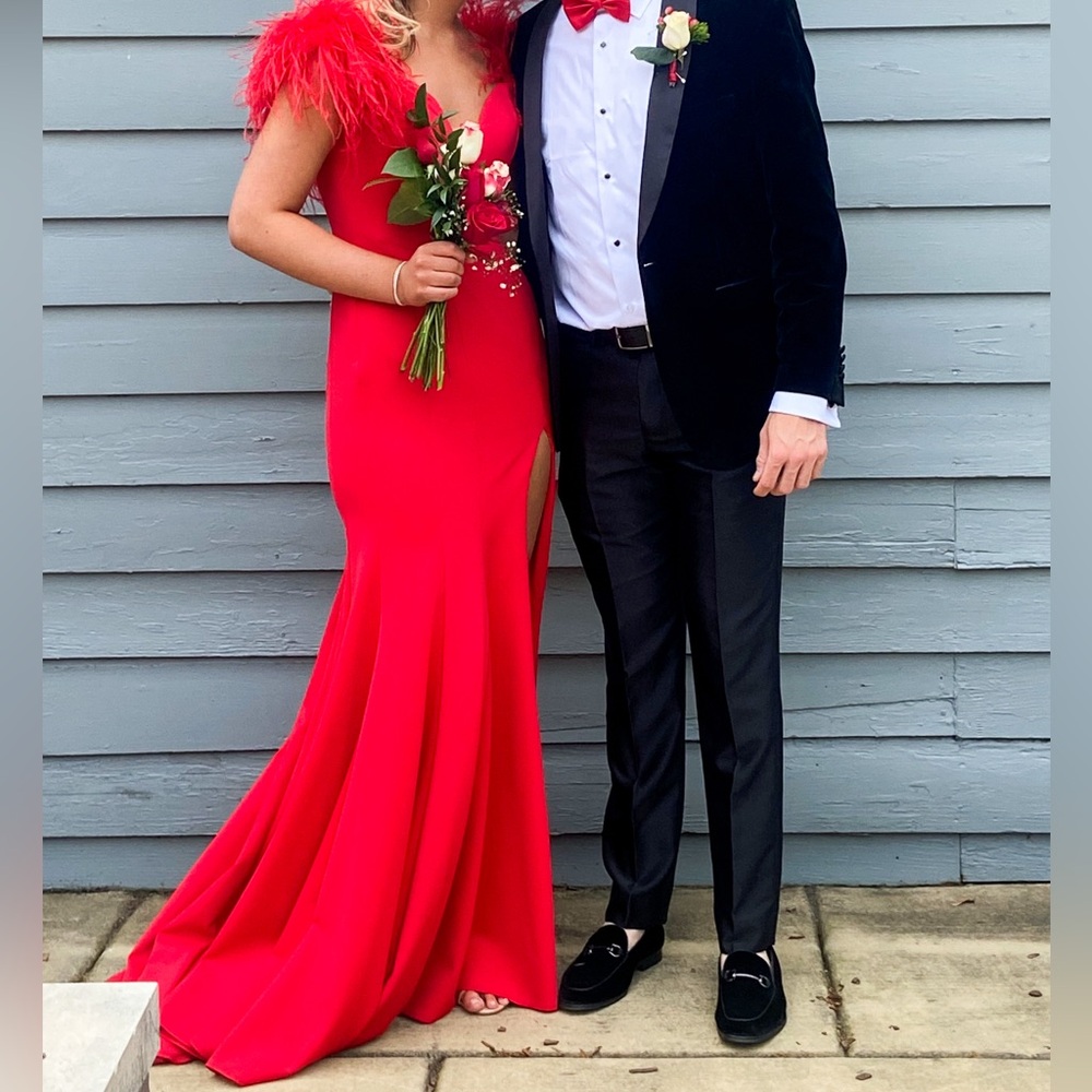 Ashley Lauren Red prom/pageant/formal dress